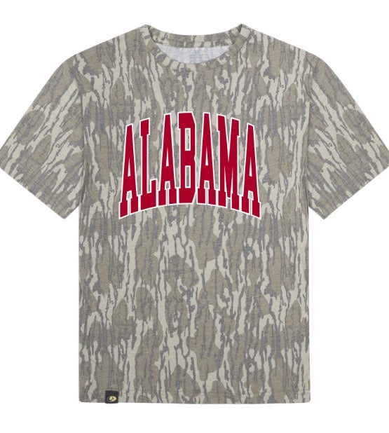 Alabama Mossy Oak Bottomland - Team Spirit Camo tee