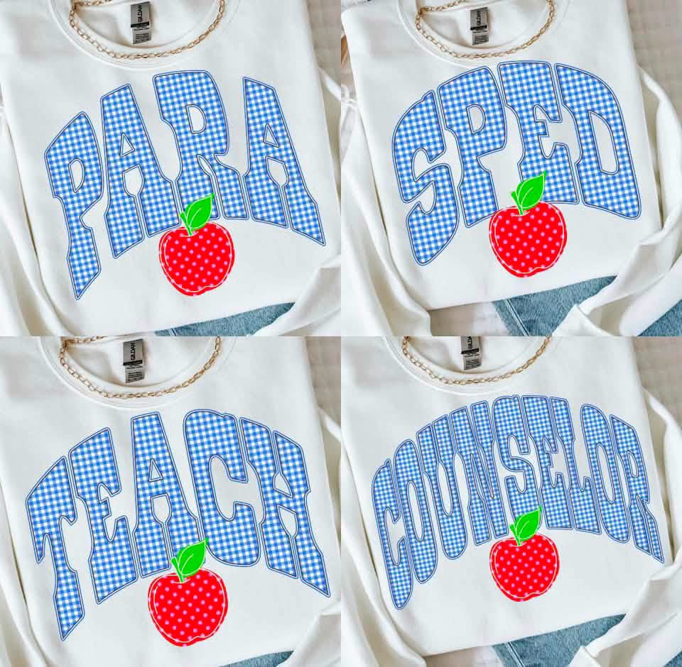 Blue Gingham Staff Sweatshirt