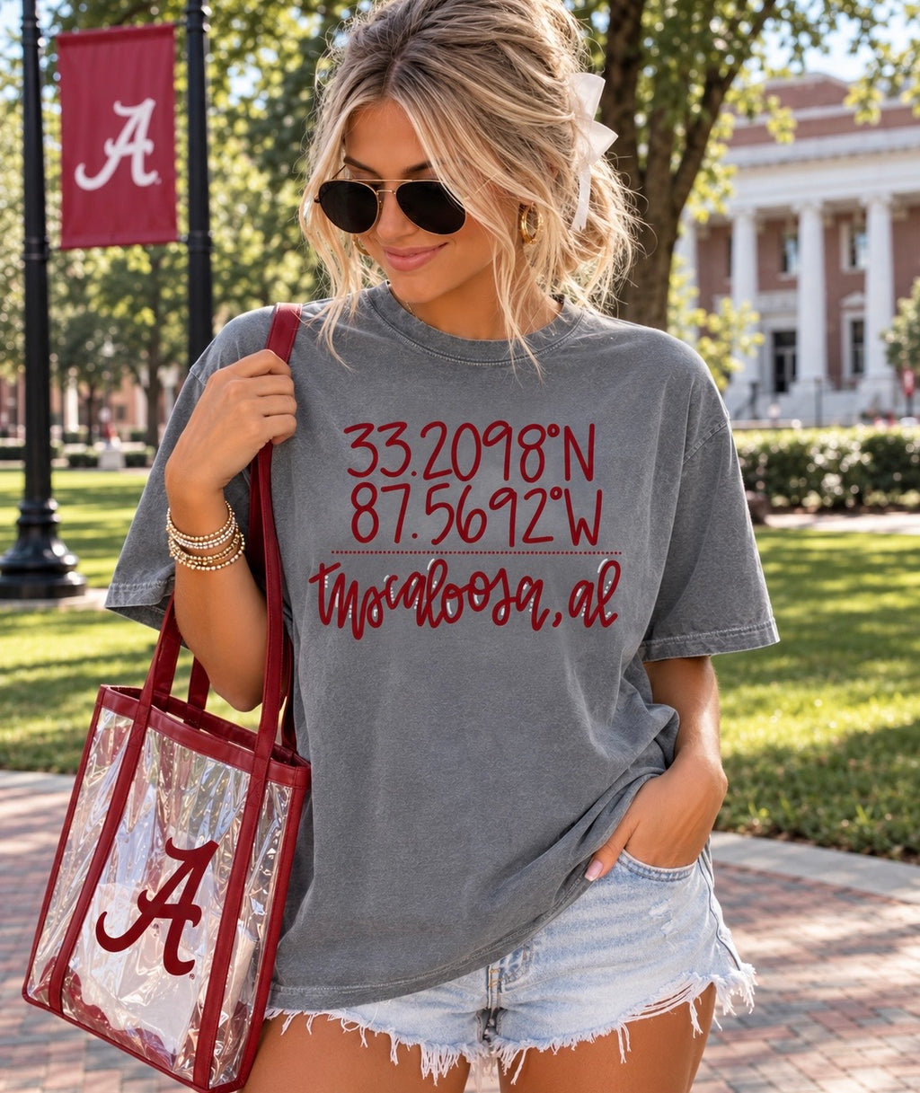 Tuscaloosa Coordinates Tee & Sweatshirt